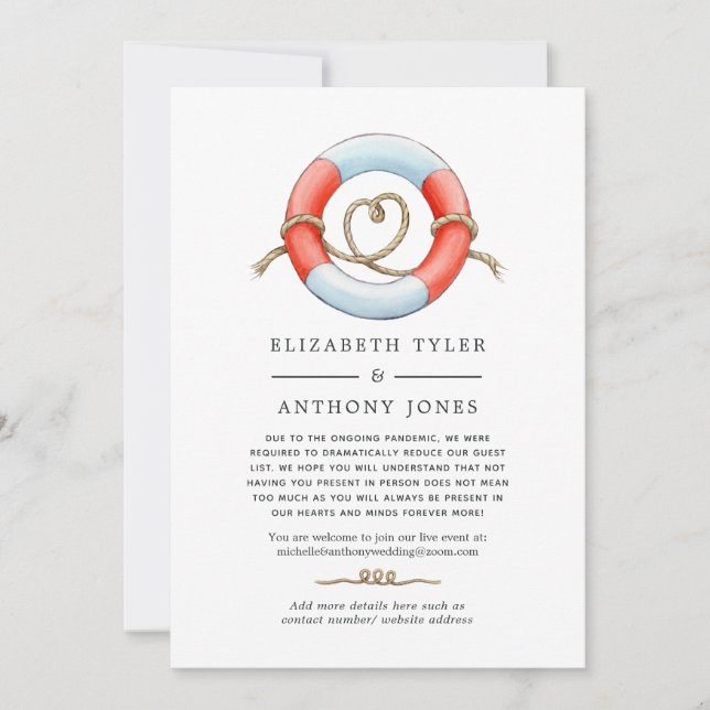 Wasserfarben-Liste reduzierter Hochzeiten Ankündigung (Vorderseite)