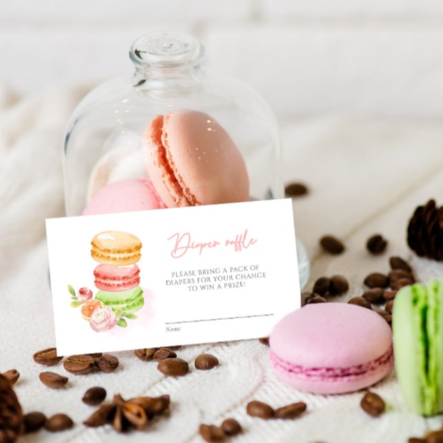 Wasserfarben Macaroons Babydusche Windelwascher Begleitkarte (Von Creator hochgeladen)