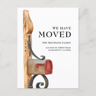 Wasserfarben-Mailbox, die wir übertragen haben Ank Ankündigungspostkarte