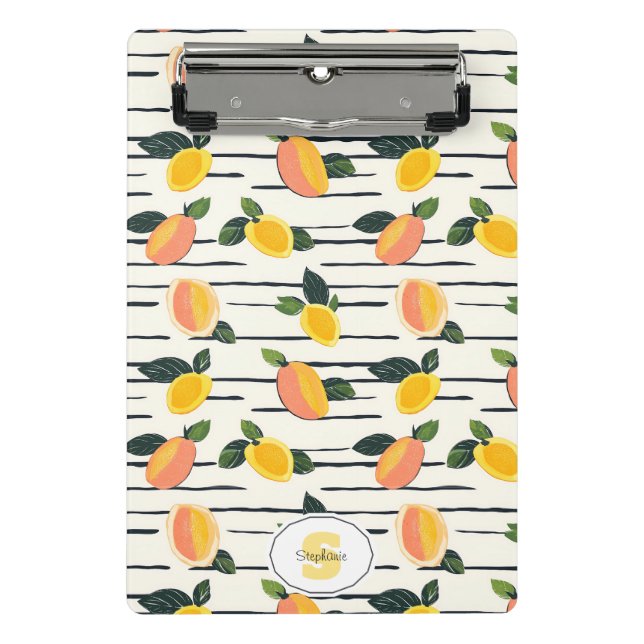 Wasserfarben-Mango-Muster mit grünen Blätter (2) Mini Klemmbrett (Vorderseite)