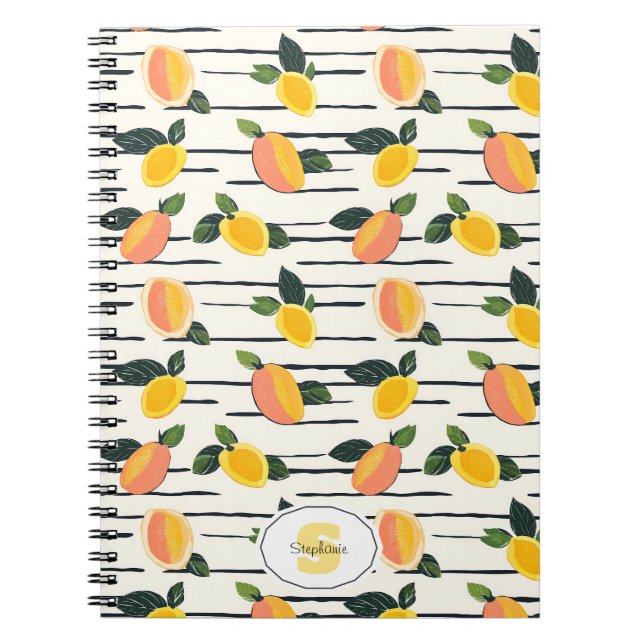 Wasserfarben-Mango-Muster mit grünen Blätter (2) Notizblock (Vorderseite)