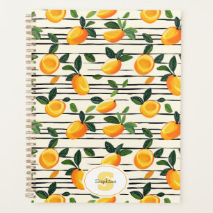 Wasserfarben-Mango-Muster mit grünen Blätter Planer