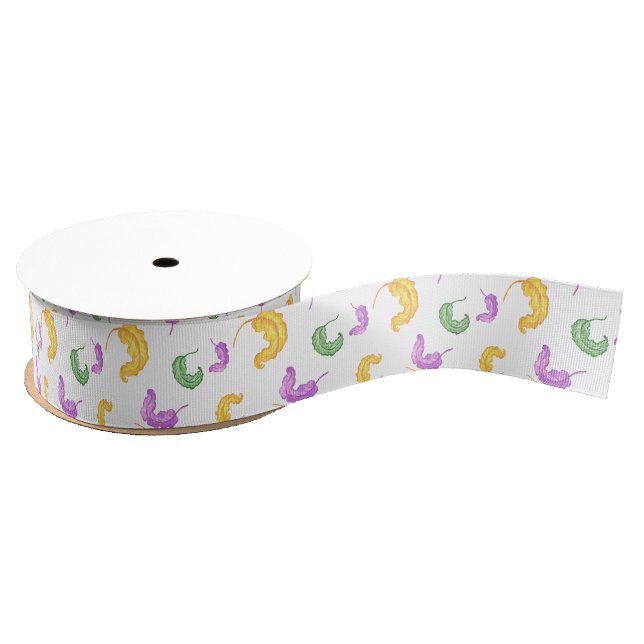 Wasserfarben-Mardi-Gras-Party Ripsband (Von Creator hochgeladen)