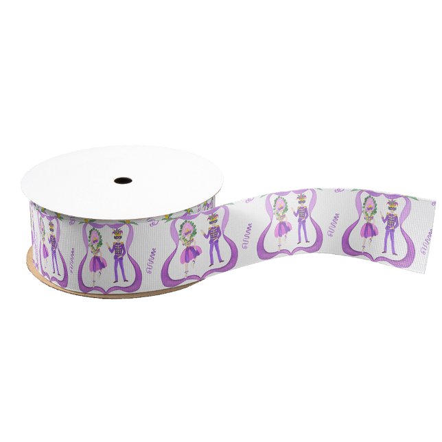 Wasserfarben-Mardi-Gras-Party Ripsband (Von Creator hochgeladen)