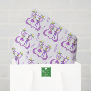 Wasserfarben-Mardi-Gras-Party Seidenpapier