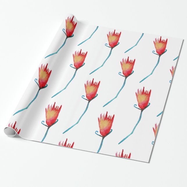 Wasserfarben - Maßgeschneidert Geschenkpapier (Ungerollt)