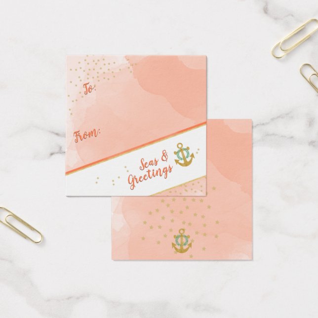 Wasserfarben-Meere & Grüße Ankerstars Geschenktafe (Büro)