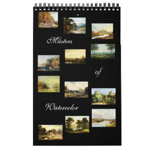 Wasserfarben-Meister 2024 Home Decor Kunstkalender Kalender