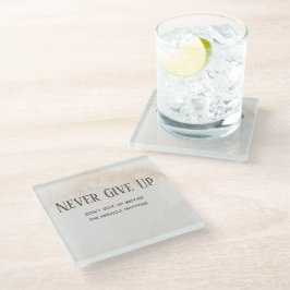 Wasserfarben-Motivationsangebot Glasuntersetzer