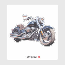 Wasserfarben-Motorrad Aufkleber