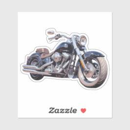 Wasserfarben-Motorrad Aufkleber