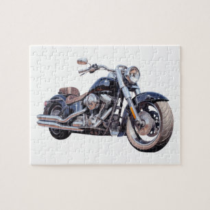 Wasserfarben-Motorrad Puzzle