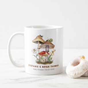 Wasserfarben-Mushroom-Babydusche Kaffeetasse