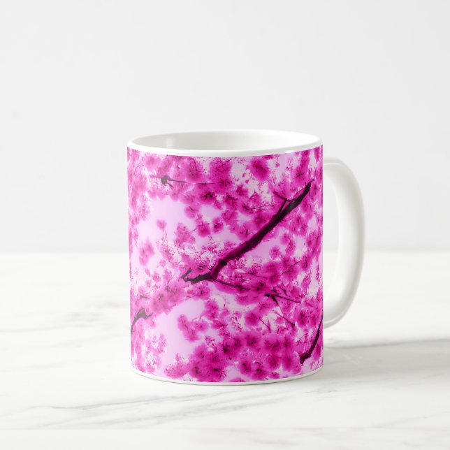 Wasserfarben-Muster Kaffeetasse (VorderseiteRechts)