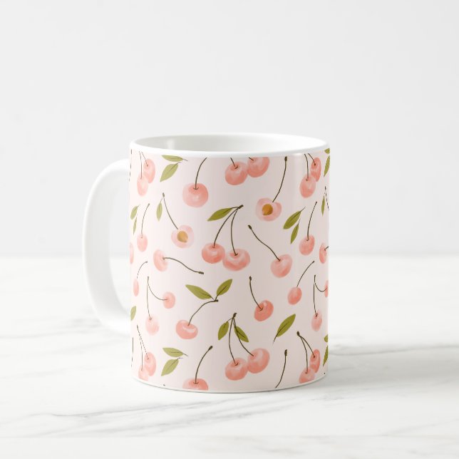 Wasserfarben-Muster Kaffeetasse (Vorderseite Links)