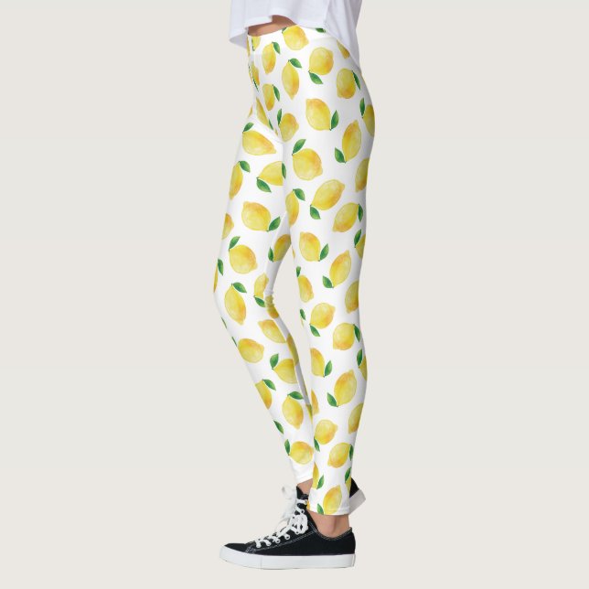 Wasserfarben-Muster Leggings (Links)