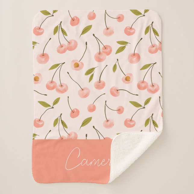 Wasserfarben-Muster Sherpadecke (Vorderseite)