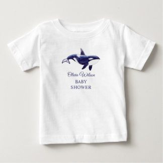 Wasserfarben-Orca-Wal-Baby-Party Baby T-shirt