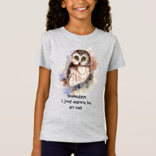 Wasserfarben-Owl will einfach Spaß-Angebot sein T-Shirt