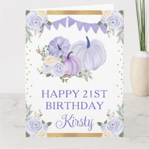 Wasserfarben Pastell Lila Blumenpumpen Geburtstag Karte