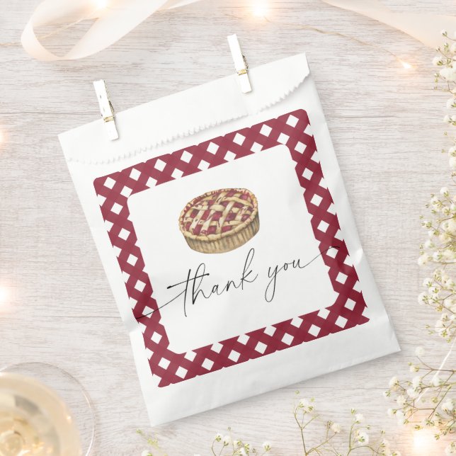 Wasserfarben Pie Baby Dusche Danke Geschenktütchen (Ausgeschnitten)