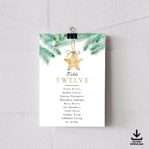 Wasserfarben-Pine-Bough Winter Hochzeitsslittkarte Einladung