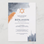 Wasserfarben Pinselstriche Bar Mitzvah Einladung<br><div class="desc">Eine trendige Einladung für eine Bar Mitzvah mit Aquarellpinsel und einem Star of David. Hochzeitsvektor erstellt von photographeeinfacha - www.freepik.com). () Die Karte ist leicht anzupassen mit Ihrem Wortlaut, Schriftart, Schriftart Farbe, Papierform Optionen und Auswahl von sechs Papiertypen.() Nicht genau, was Sie suchen? Alle unsere Produkte können auf Ihre Bedürfnisse...</div>