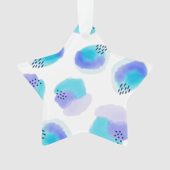Wasserfarben Pinselstriche Ornament (Vorderseite)