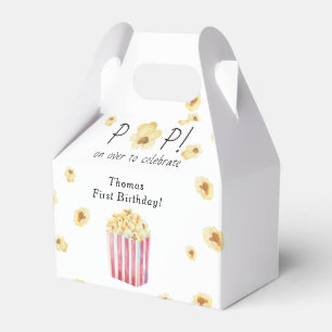 Wasserfarben-Popcorn-Kindergeburtstagsfeier Geschenkschachtel