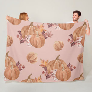 Wasserfarben-Pumpkins fallen Fleecedecke