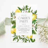 Wasserfarben-Rahmen Botanischer Garten Party