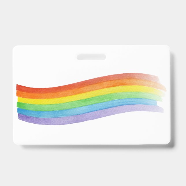 Wasserfarben Regenbogen Ausweis (Vorderseite)