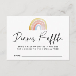 Wasserfarben-Regenbogen-Kinderdusche Windeln-Wicke Begleitkarte