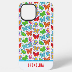 Wasserfarben-Regenbogen-Schmetterlinge Kinder Pers iPhone 12 Pro Max Hülle