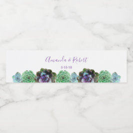 Wasserfarben-Saccharose Wasserflaschenetikett