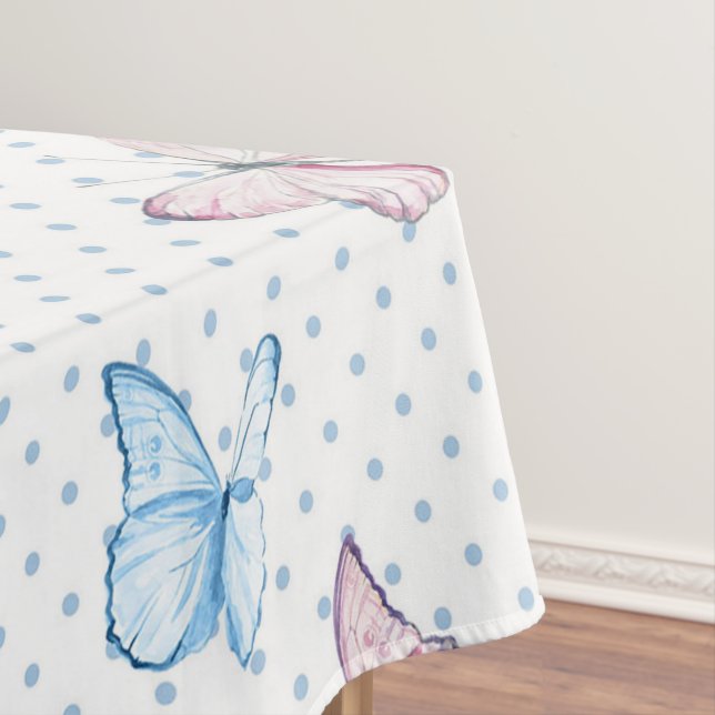 Wasserfarben-Schmetterling-Punktmuster Tischdecke (Beispiel)