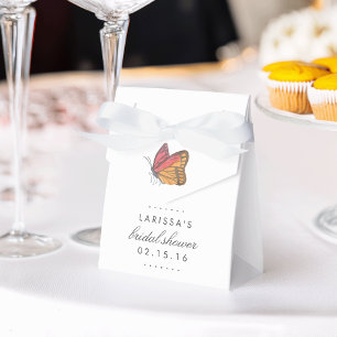 Wasserfarben-Schmetterling-Rotes Brautparty Geschenkschachtel