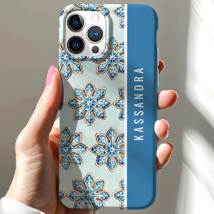 Wasserfarben-Schneeflocken-Kekse Personalisierter  Case-Mate iPhone Hülle