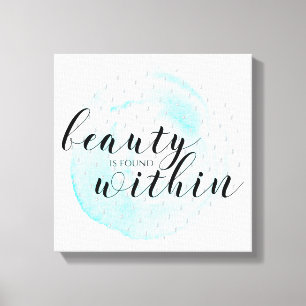 Wasserfarben-Schönheitsangebot Leinwanddruck