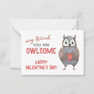 Wasserfarben-Schüssel Salon Valentine-Karte Mitteilungskarte