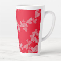 Wasserfarben Schwimmende Briefmarke Rosa Rot