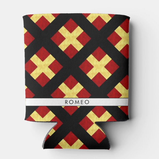 Wasserfarben-Seefahrtzeichen Dosenkühler (Rückseite)