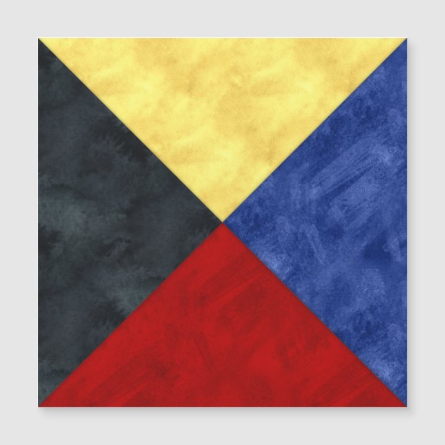 Wasserfarben-Seefahrtzeichen Magnetkarte (Vorderseite)