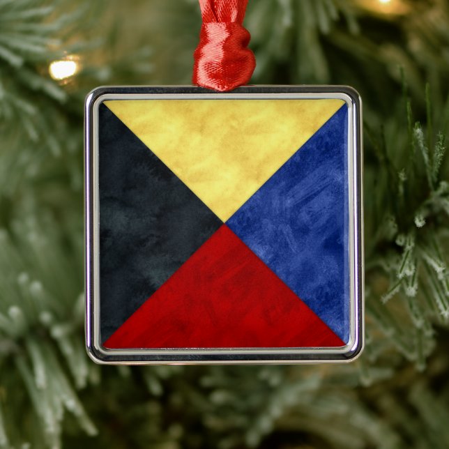 Wasserfarben-Seefahrtzeichen Ornament Aus Metall (Baum)