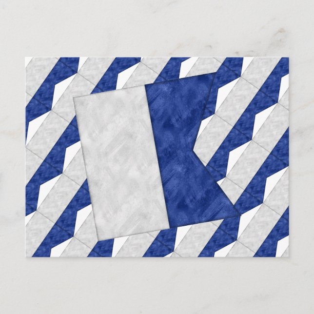 Wasserfarben-Seefahrtzeichen Postkarte (Vorderseite)