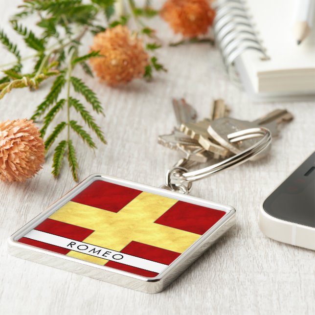 Wasserfarben-Seefahrtzeichen Schlüsselanhänger (Seite)