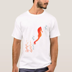 Wasserfarben-Seepferdchen-Tasse – Süßes Ozean-Tier T-Shirt