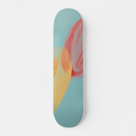 Wasserfarben-Skateboard kombinieren Skateboard