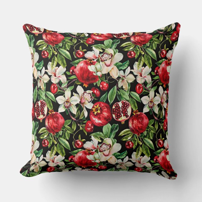 Wasserfarben skizziert detaillierte elegante Muste Kissen (Vorderseite)