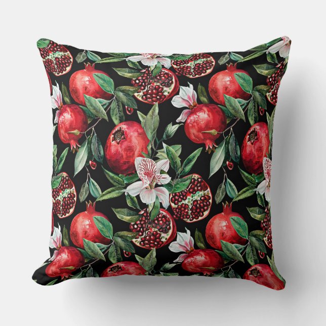 Wasserfarben skizziert detaillierte elegante Muste Kissen (Vorderseite)